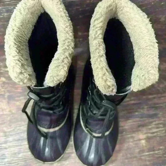 Sorel Waterproof Black Rain Snow Boots Women’s Size 5 - Picture 6 of 8